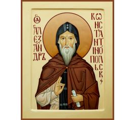 Иконы с образом Святого «Преподобный Александр Константинопольский»