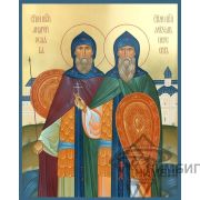 Икона «Александр Пересвет и Андрей Ослябя» 1