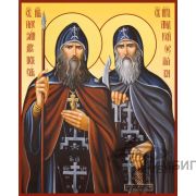 Икона «Александр Пересвет и Андрей Ослябя» 2