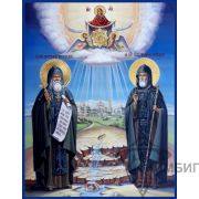 Икона «Преподобные Амфилохий и Иов Почаевские» 2